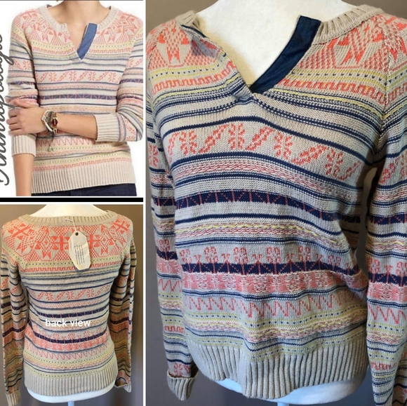 Anthropologie Fiets voor 2 Sweater Size S - Picture 1 of 8